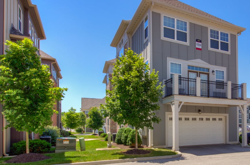 Exterior view of a West Lafayette apartment.